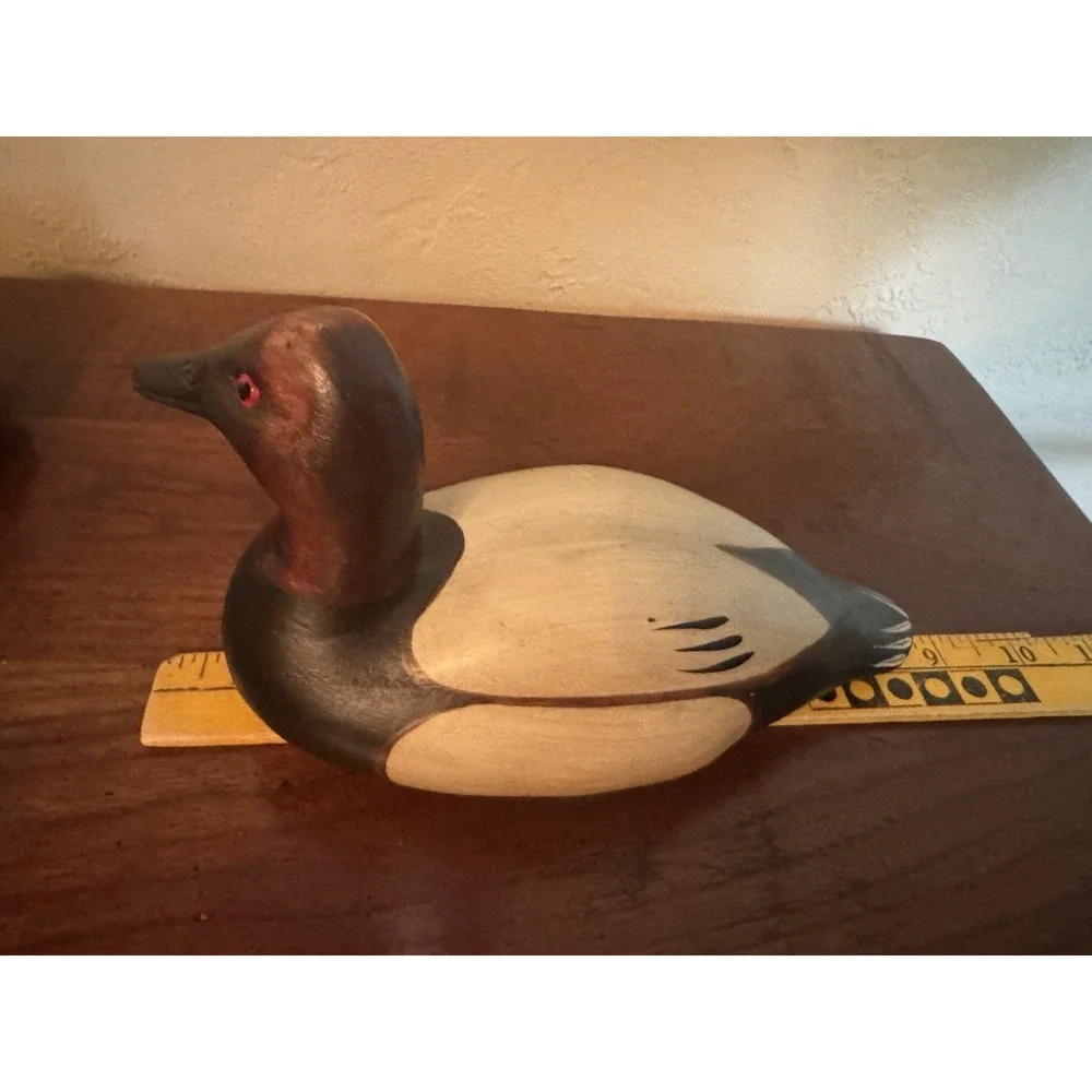 Vintage Big Sky Carvers Ducks Unlimited Wooden Duck Decoy Hand Painted Figurine